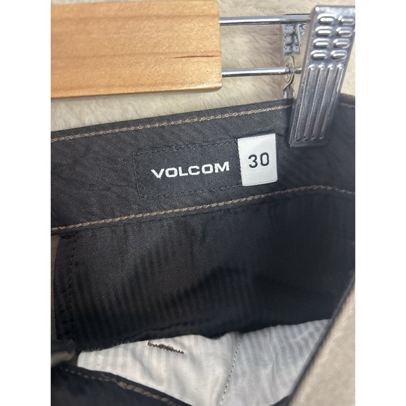 NWT Volcom Shorts Mens 30 Brown VMonty Chino Skate 10"‎ Stretch Flat Front - Picture 4 of 5
